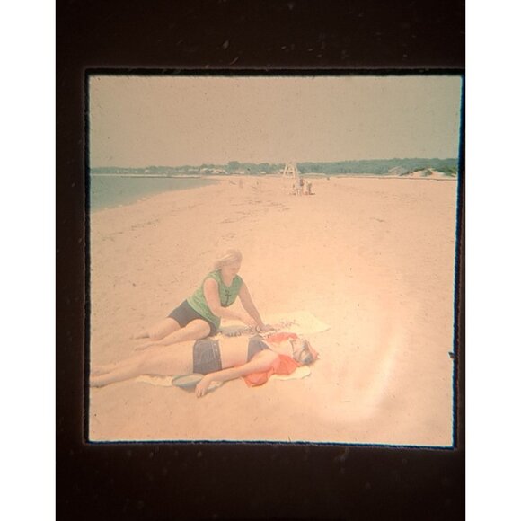 Vintage Family Vacation Slides 31 From 1973-1975 Christmas Lion Country Beach - Picture 7 of 16